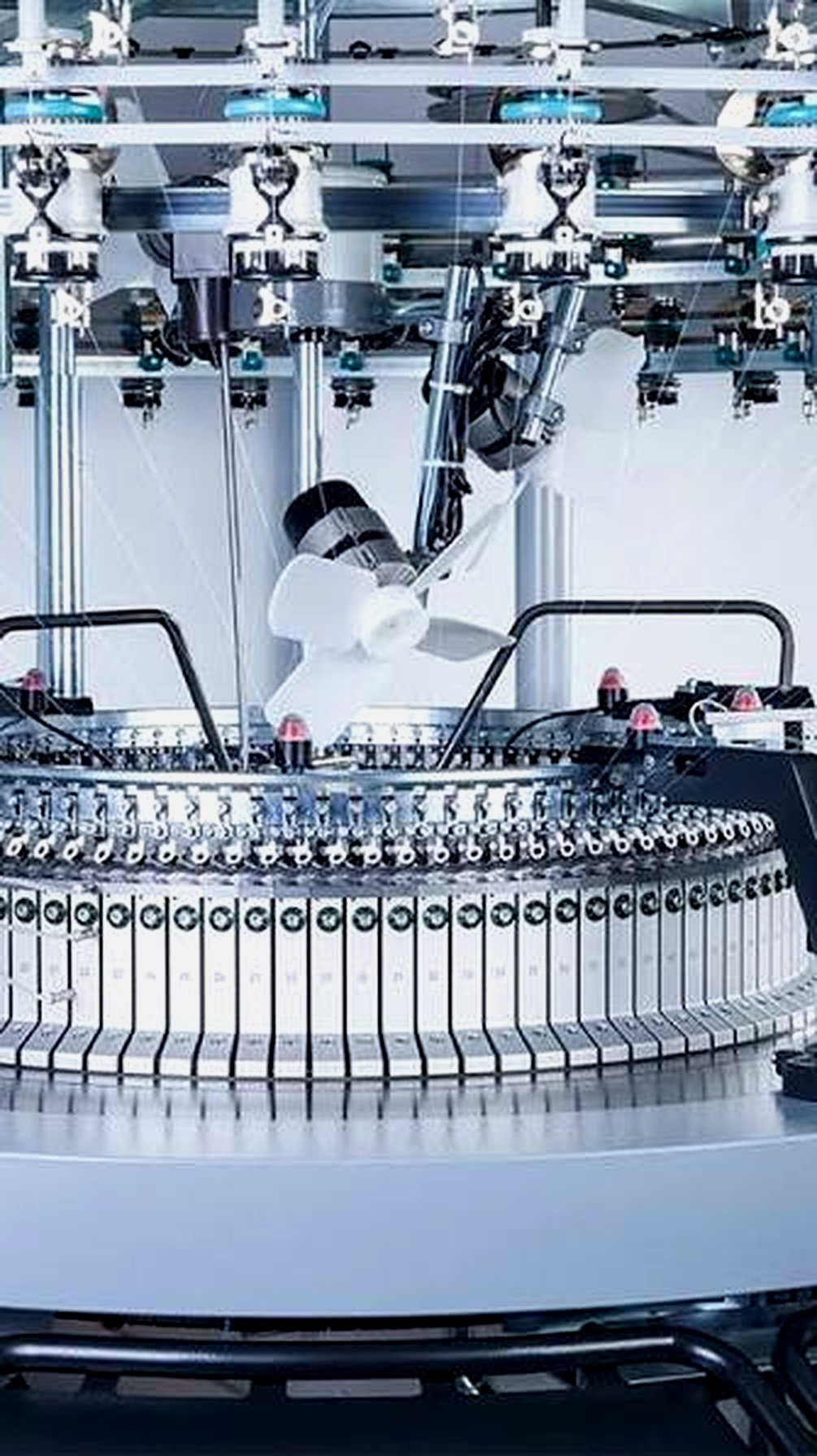 Máquina circular tejido punto fabricación telas Textiles Beitex CDMX